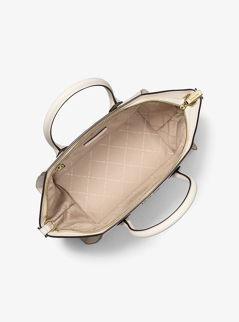 Avril Large Signature Logo Satchel in LT CRM MULTI | Michael Kors