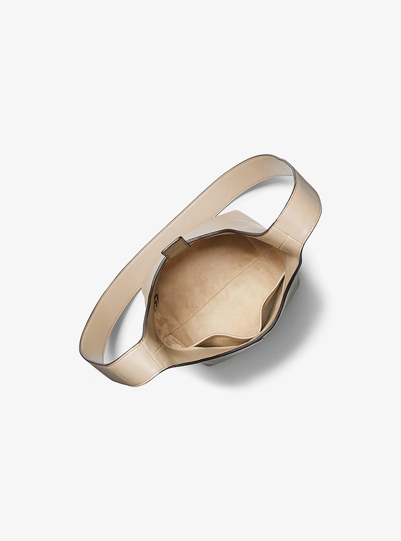 Bolso hobo Dede mini de piel in ARENA | Michael Kors