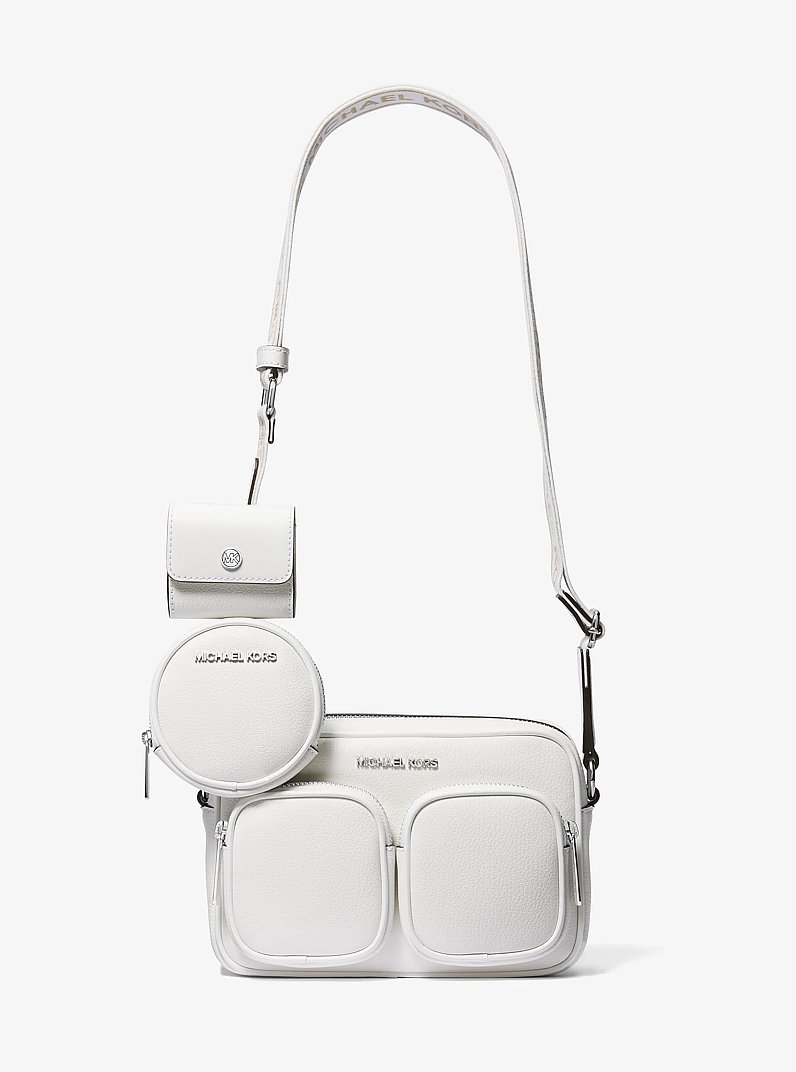 Jet Set Leather Medium Crossbody Bag with Case for Apple Airpods