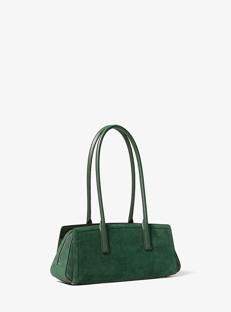 Borsa a spalla Laila piccola in pelle scamosciata in MUSCHIO | Michael Kors