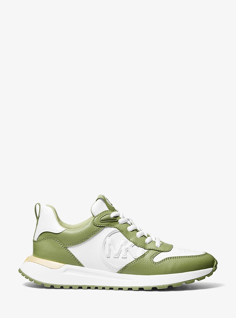 Dev Two-Tone Trainer in LIGHT SAGE | Michael Kors