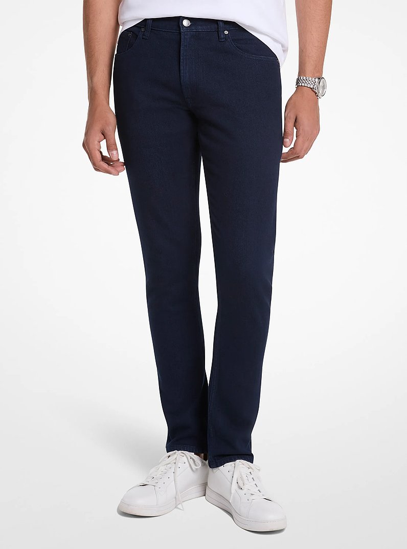 Parker Slim-Fit Stretch-Twill Pants in MIDNIGHT | Michael Kors