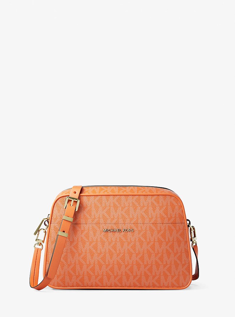 Kameratasche Jet Set Small mit Signature-Logomuster in MIMOSE | Michael Kors