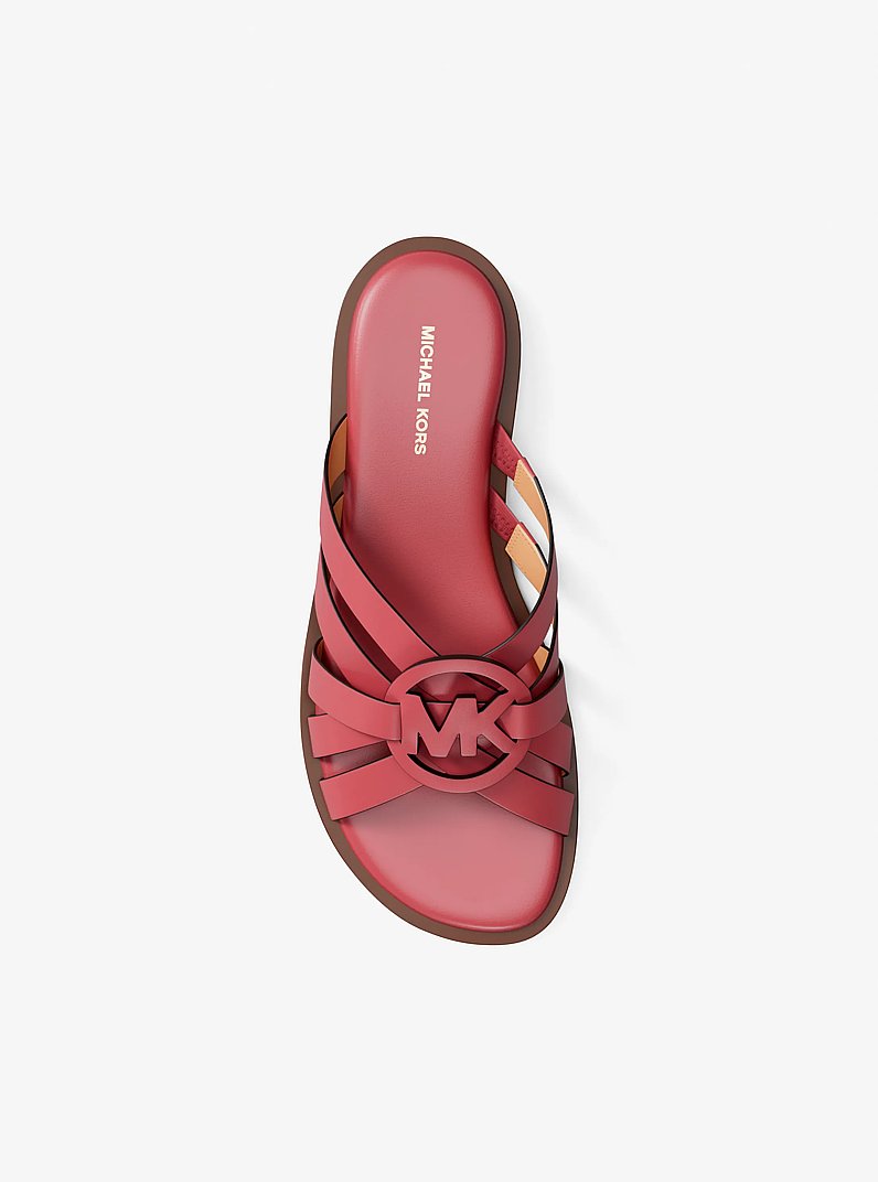 Pantolette Erika aus Leder in LT BRY SBT | Michael Kors