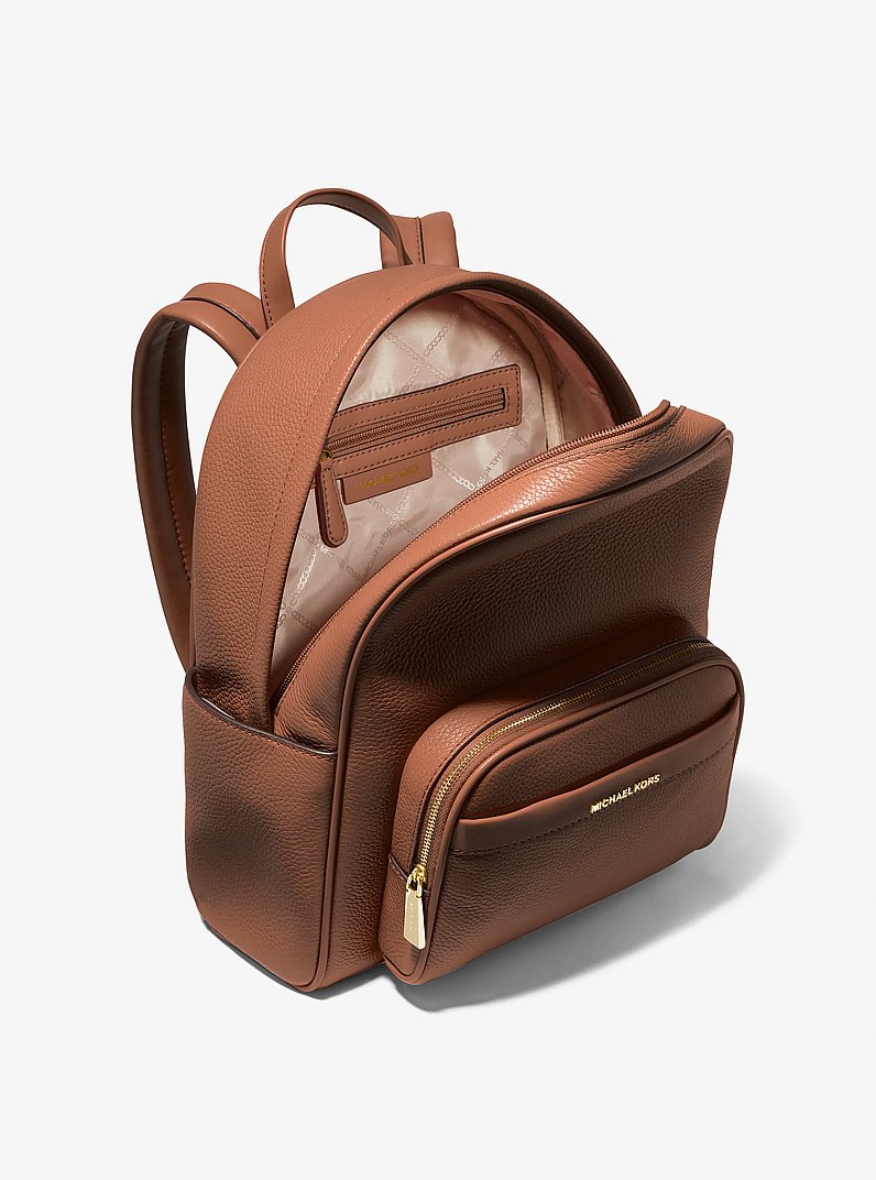 Mochila Bex mediana de piel granulada in LUGGAGE | Michael Kors