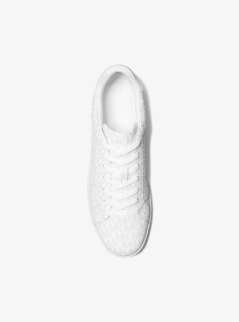 Keating Signature Logo Sneaker in BRIGHT WHT | Michael Kors