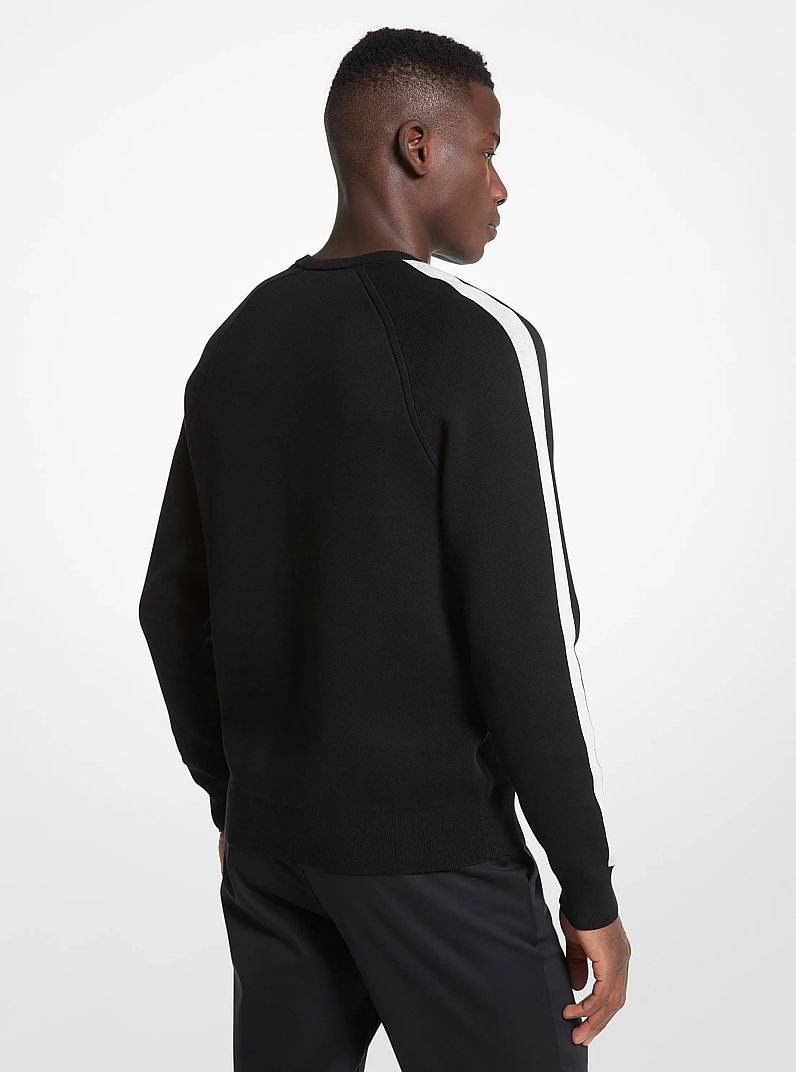 Chandail KORS en m&eacute;lange de coton in NOIR | Michael Kors