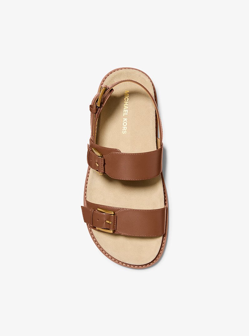 Sandalo Nia in pelle in CUOIO | Michael Kors