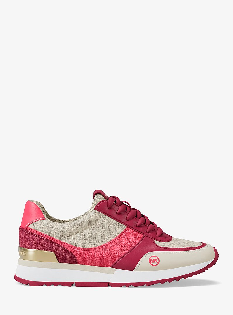 Andi Mixed-Media Trainer in DK RASPBERRY | Michael Kors