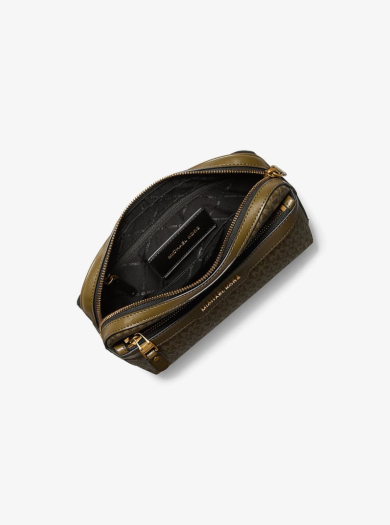 Monospalla Jet Set con stampa logo in LODEN | Michael Kors