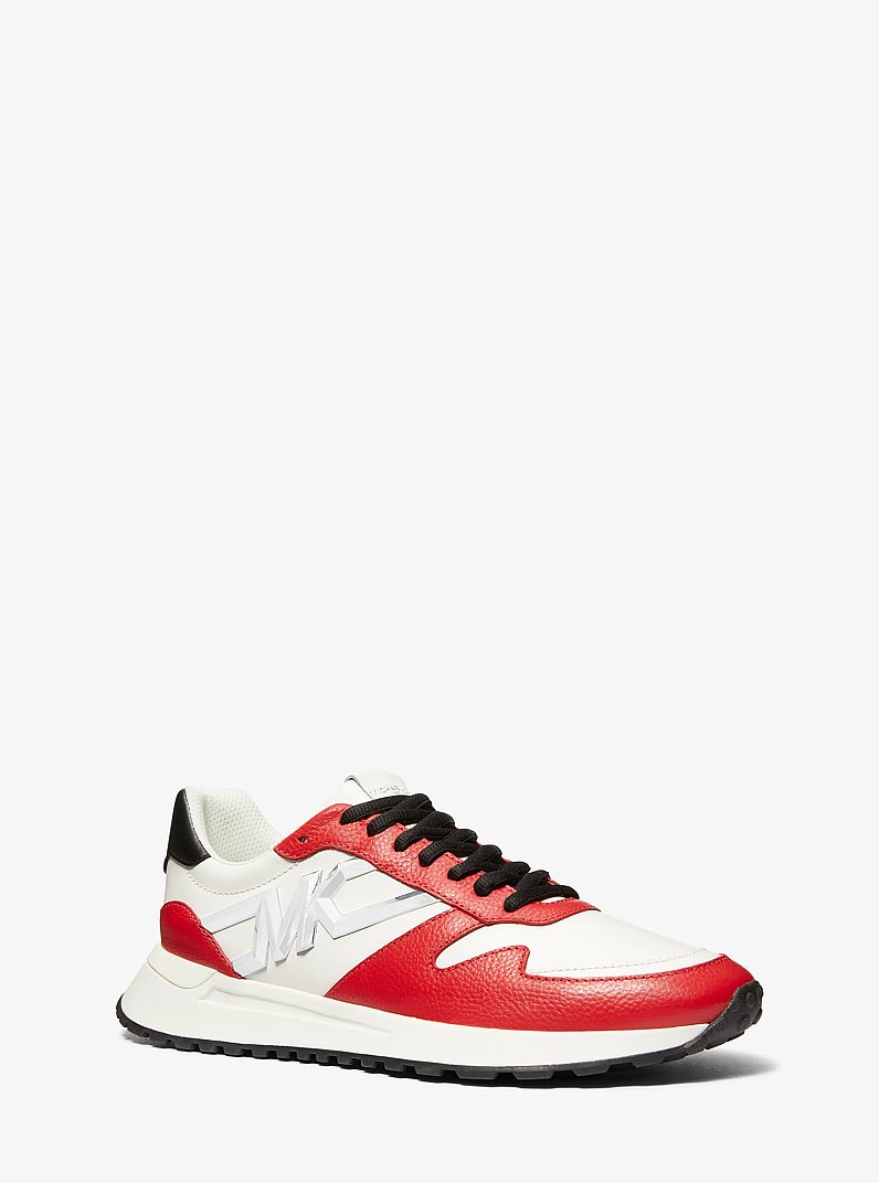 Dax Two-Tone Leather Trainer