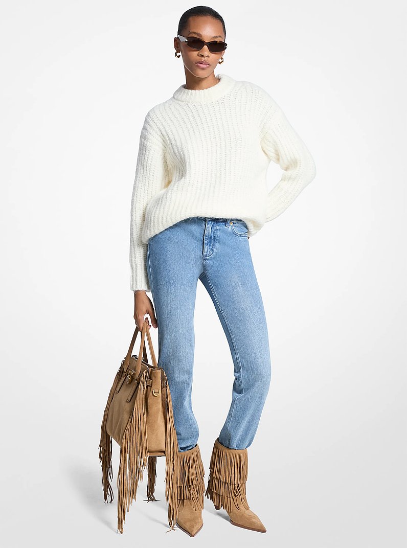 Textured Knit Sweater in ECRU | Michael Kors