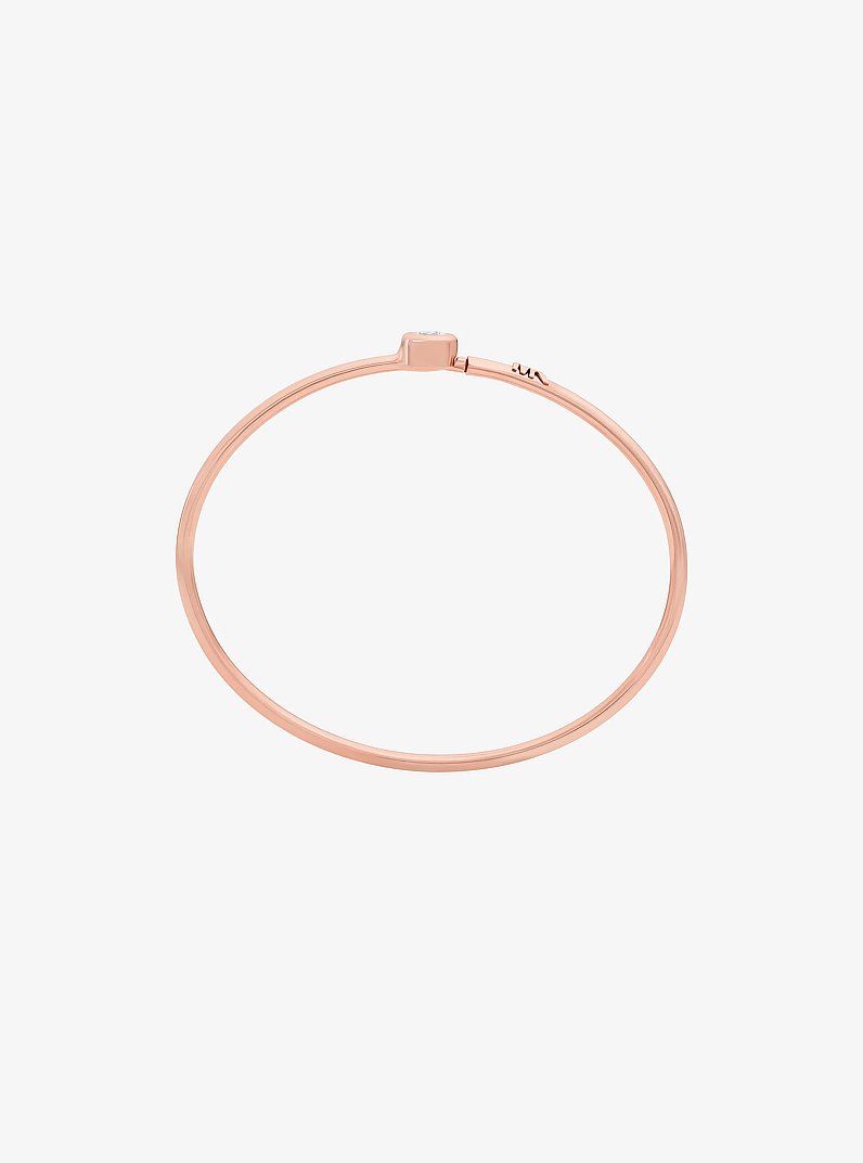 Pulsera r&iacute;gida con piedra redonda in DORADO ROSA | Michael Kors