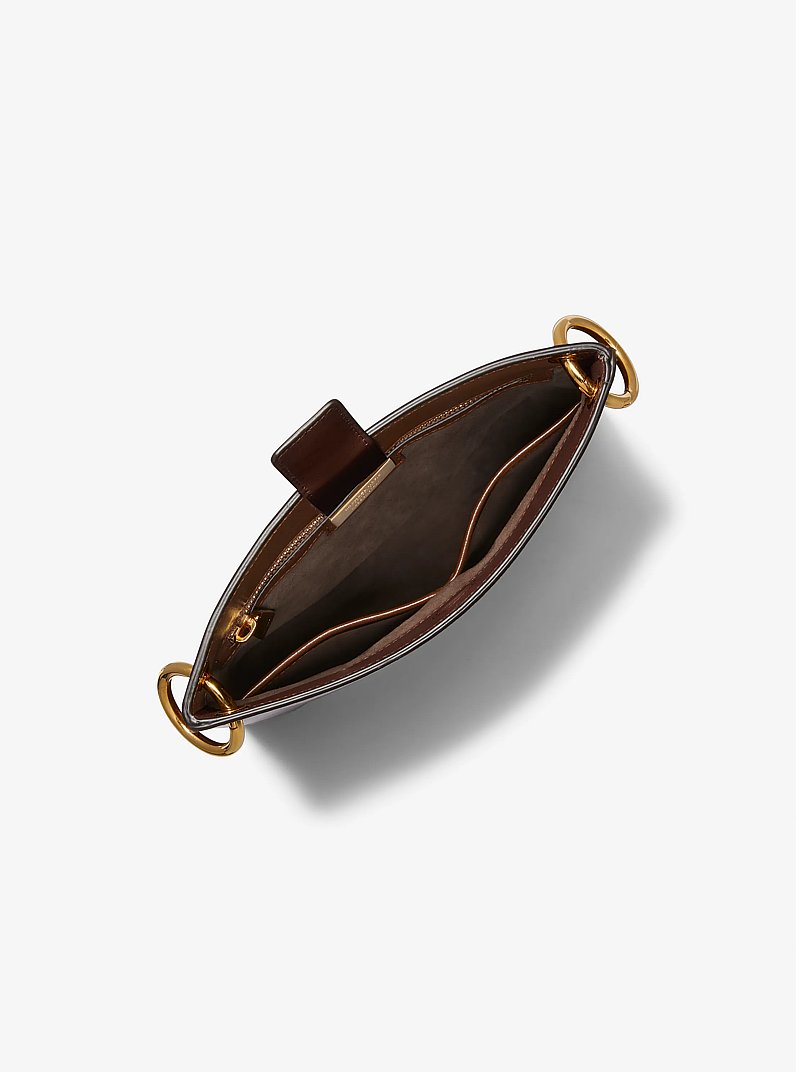 Petite besace Tate en cuir in NOIX DE MUSCADE | Michael Kors