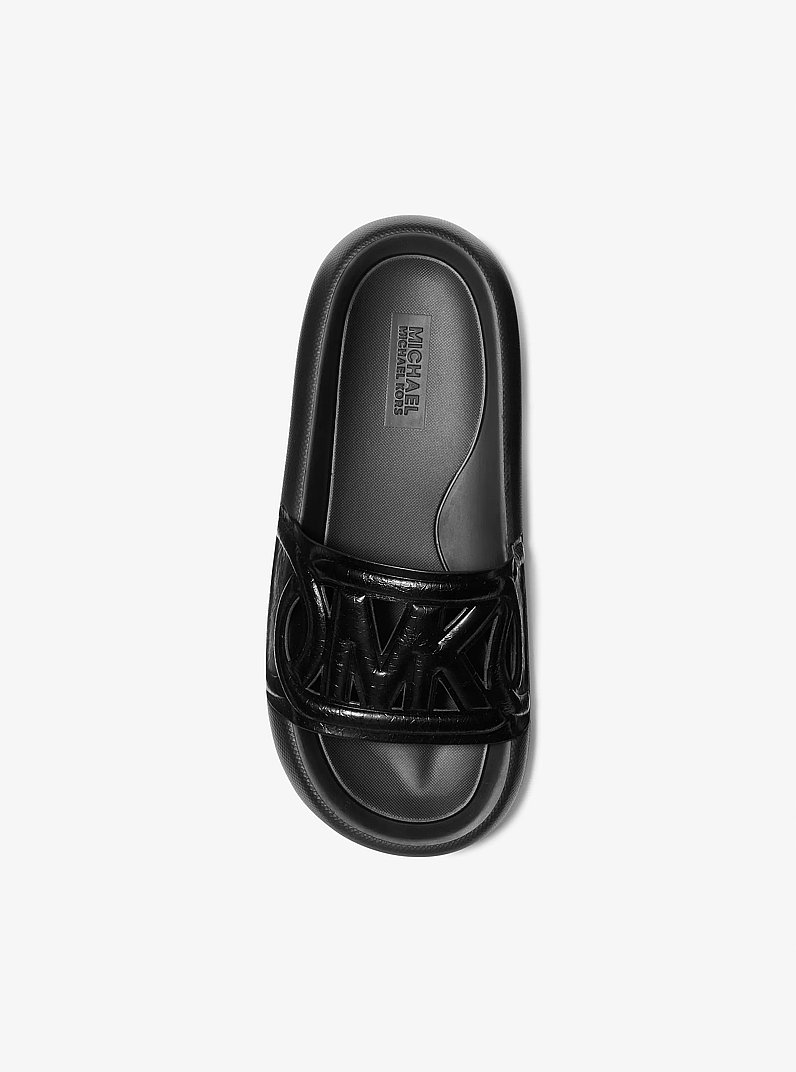 Sandale &agrave; enfiler Splash en cuir in NOIR | Michael Kors