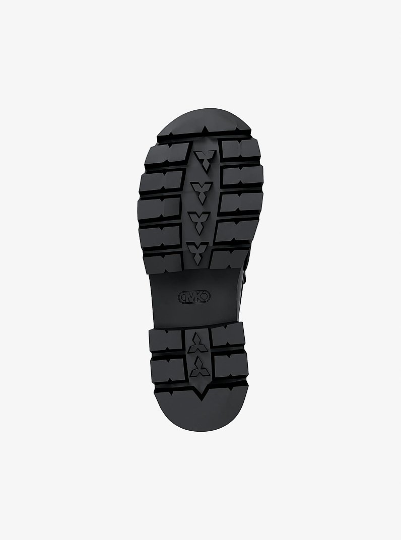 Carson Leather Platform Loafer in BLACK | Michael Kors