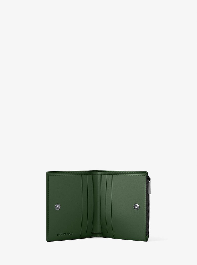 Cooper Leather Zip Wallet in AMAZON GREEN | Michael Kors