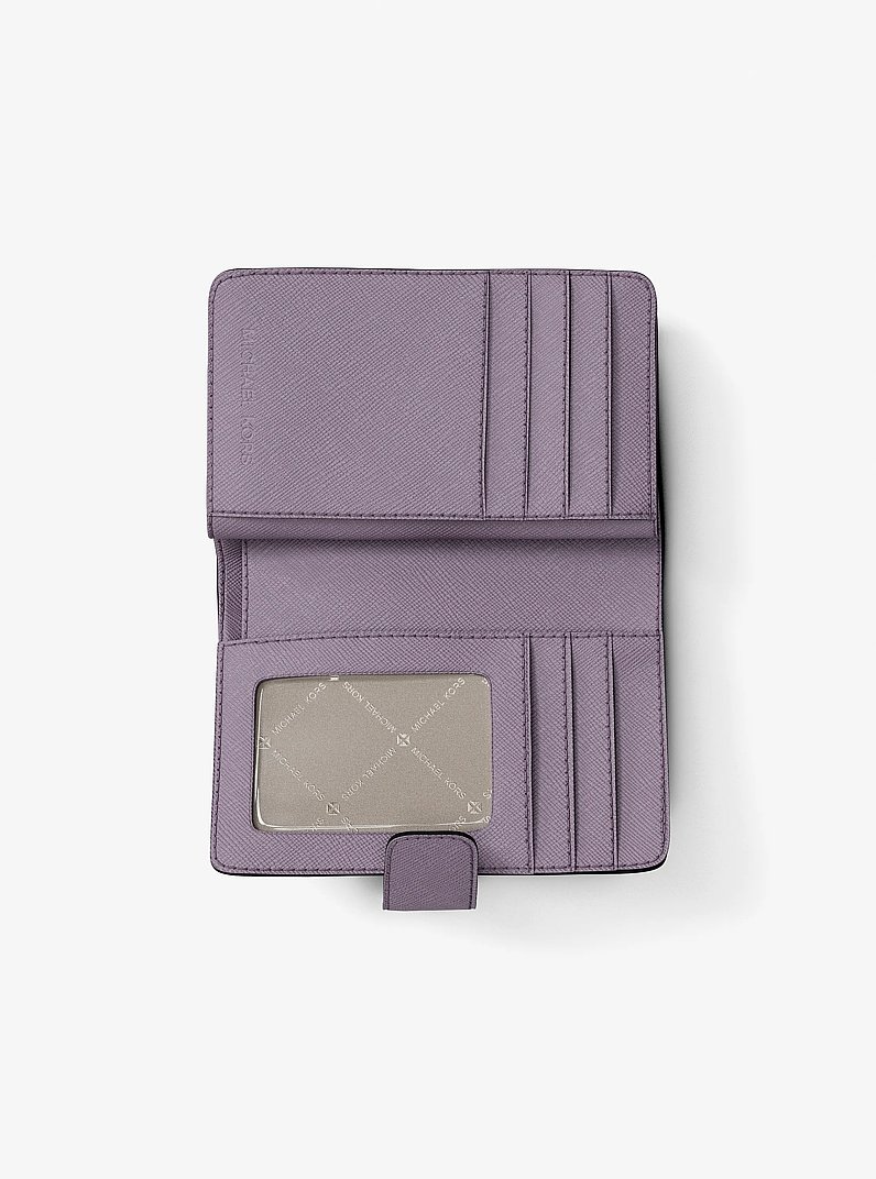 Medium Saffiano Leather Wallet in LILAC | Michael Kors