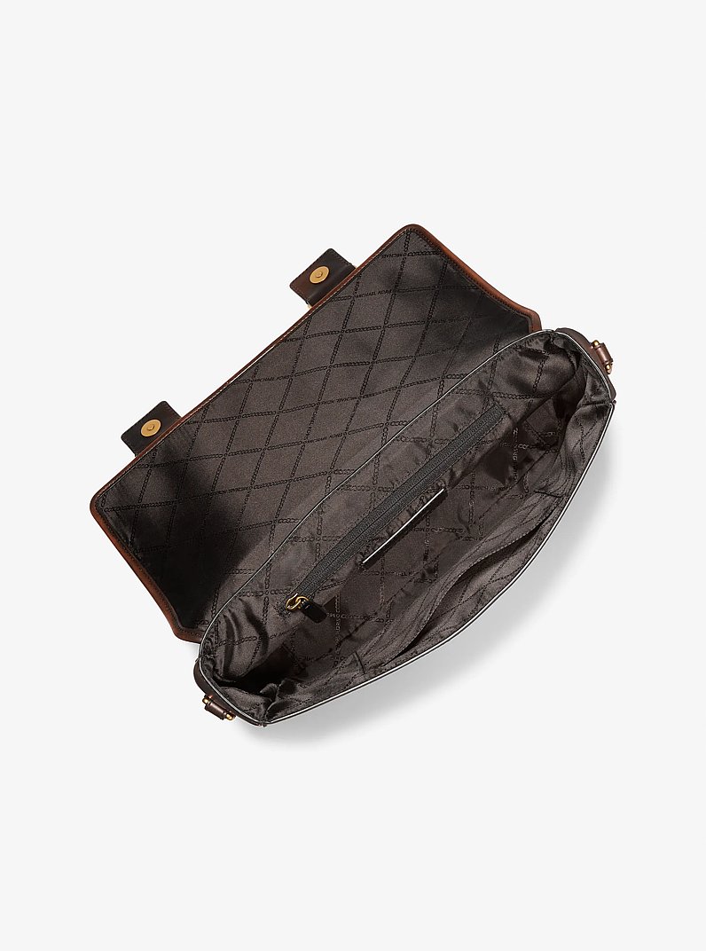 Besace Colby en cuir bruni