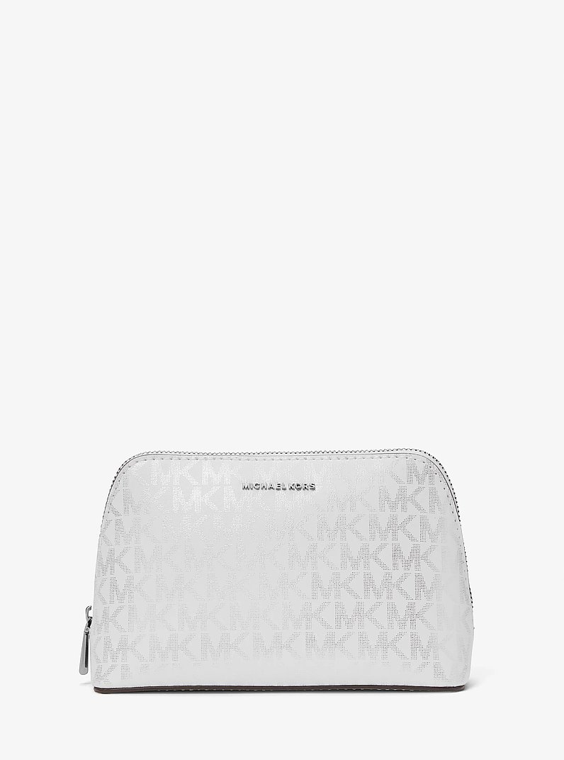 Kit da viaggio Jet Set piccolo con logo metallizzato in BIANCO OTTICO | Michael Kors