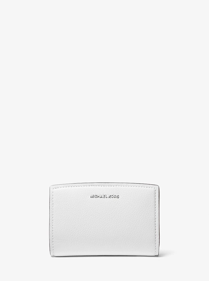 Brieftasche Bryant Medium aus gekrispeltem Leder in OPTIC WHITE | Michael Kors