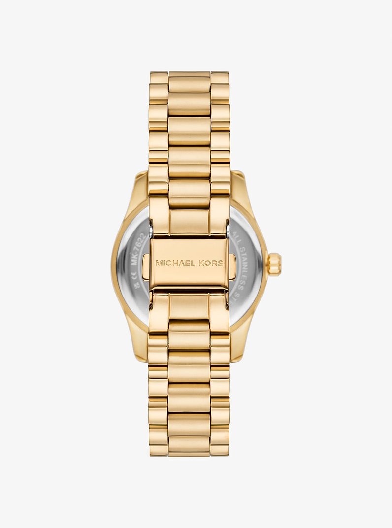 Mini Lexington Gold-Tone Watch in GOLD | Michael Kors