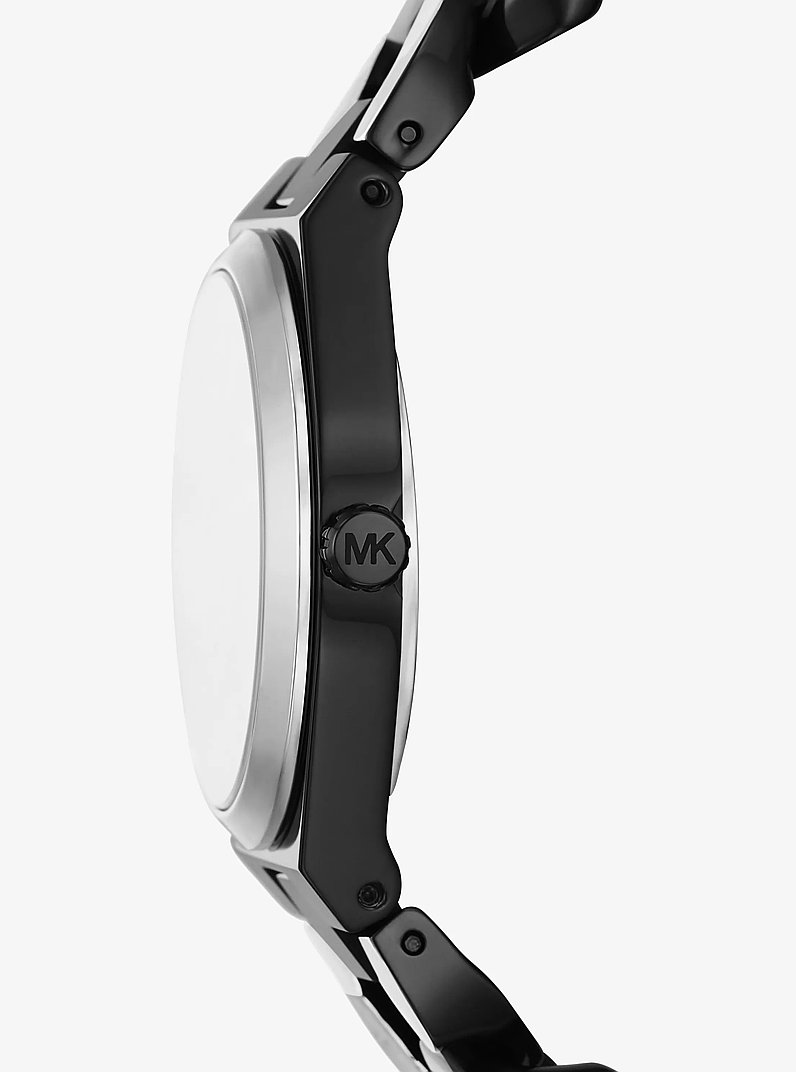 Lennox Two-Tone Watch in BLACK | Michael Kors