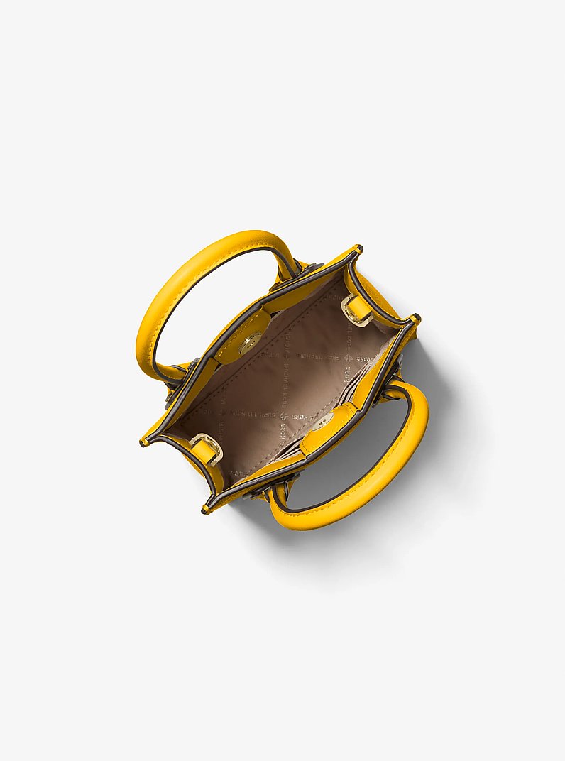 Mercer Extra-Small Pebbled Leather Crossbody Bag in JASMINE YLLW | Michael Kors