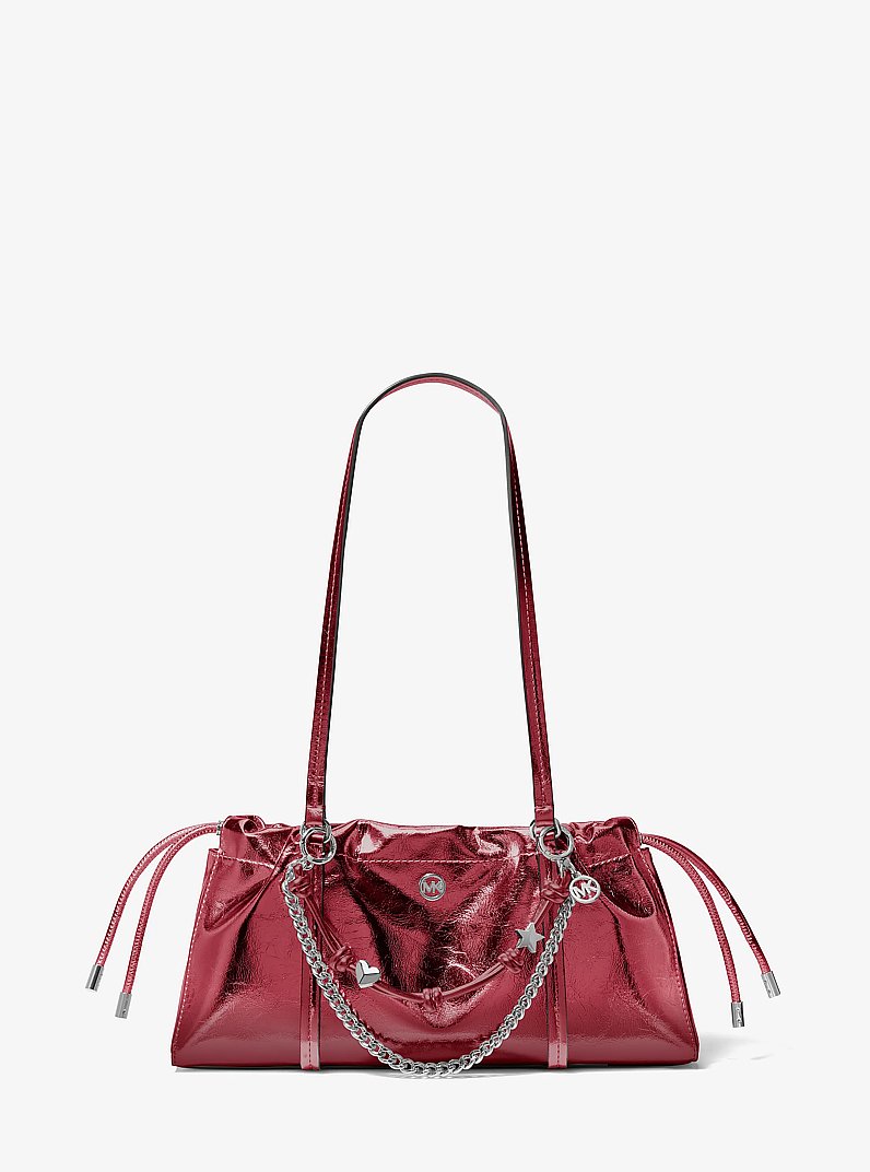 Petit sac &agrave; &eacute;paule Matilda cintr&eacute; in BORDEAUX | Michael Kors