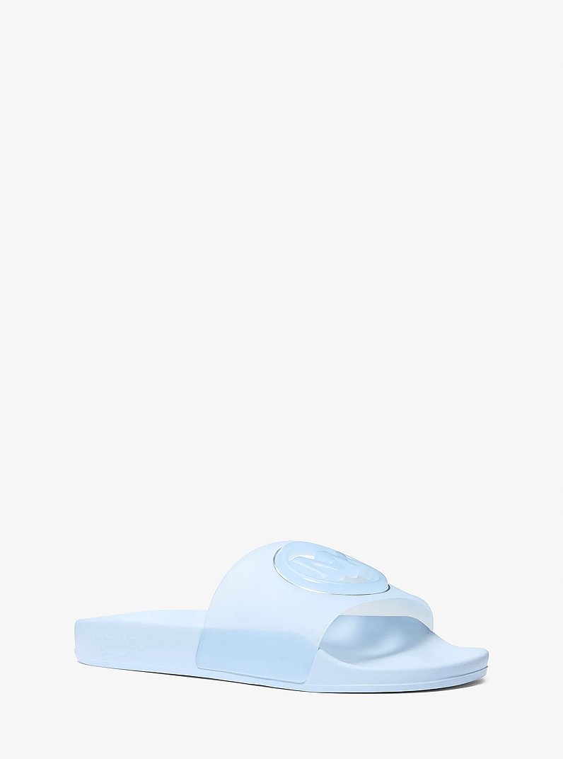 Penny PVC Slide Sandal in PALE OCEAN | Michael Kors