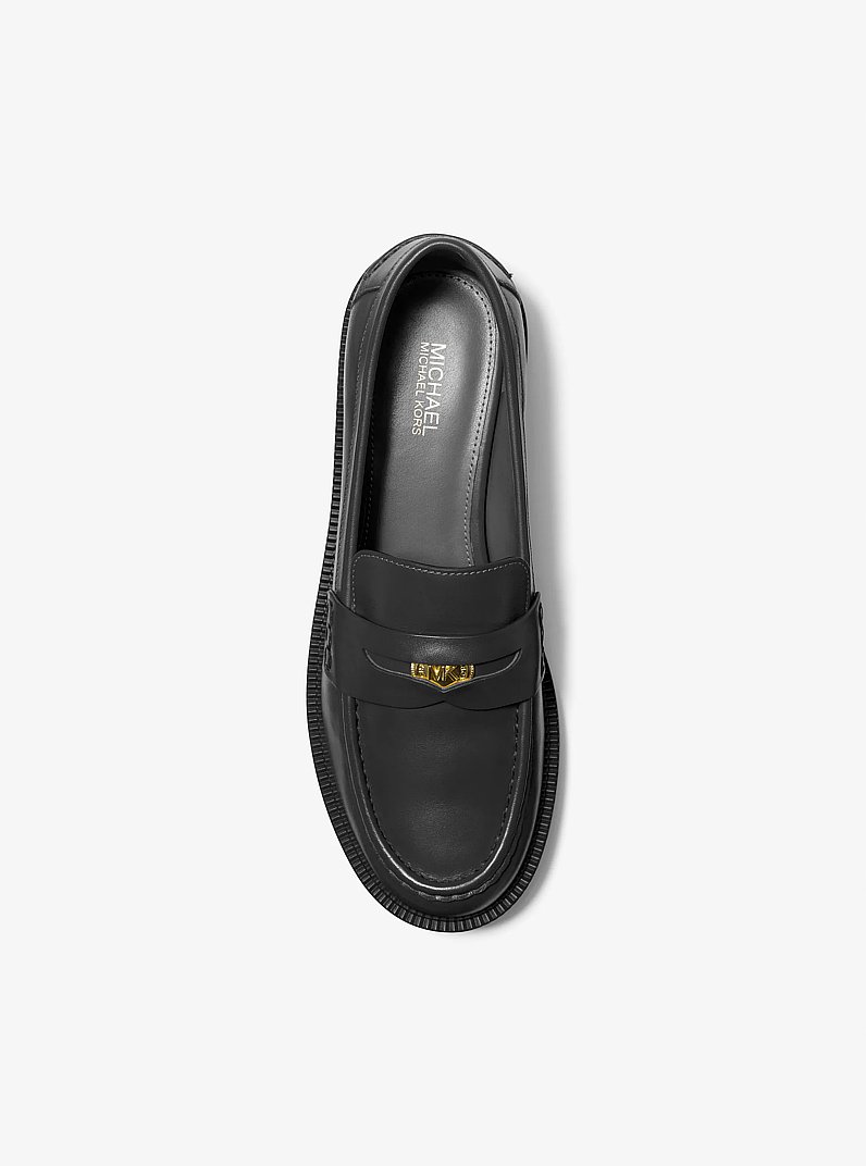 Eden Leather Loafer in BLACK | Michael Kors
