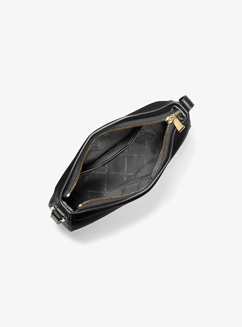 Kensington Large Pebbled Leather Crossbody Bag in BLACK | Michael Kors
