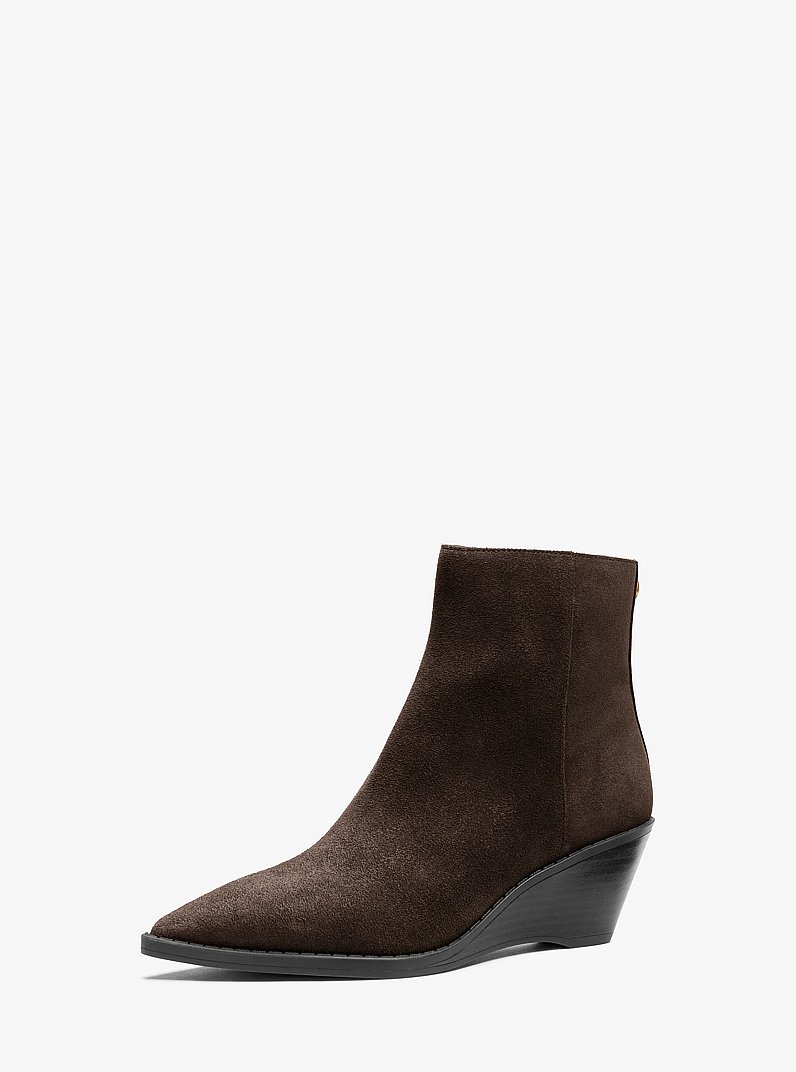 Austin Suede Ankle Boot in CHOCOLATE | Michael Kors