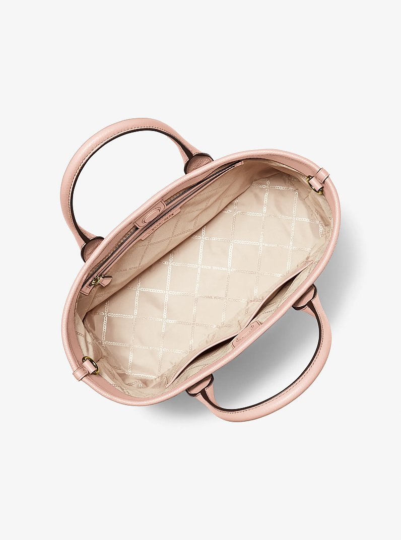 Bolso tote Luisa mediano de piel granulada in ROSA CLARO | Michael Kors
