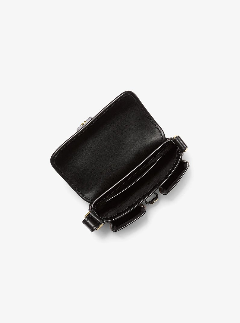 Colby Extra-Small Empire Monogram Shoulder Bag in BROWN/BLK | Michael Kors
