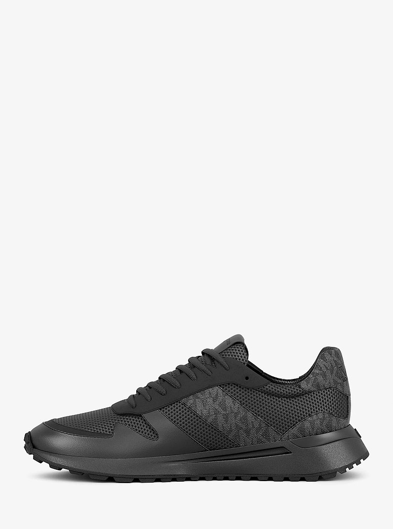 Dax Signature Logo and Mesh Trainer in BLACK | Michael Kors