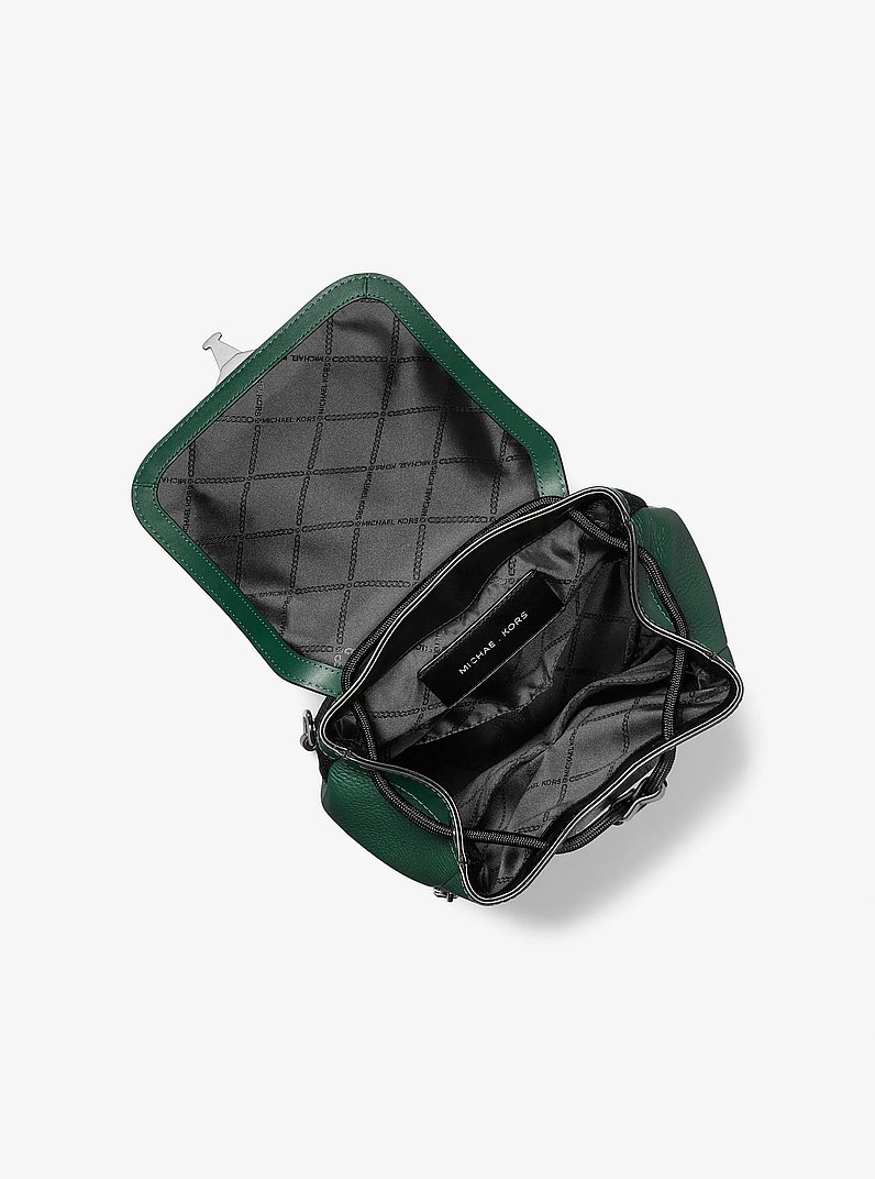 Ri&ntilde;onera bandolera Hudson tipo paracaidista de piel in BOSCO | Michael Kors