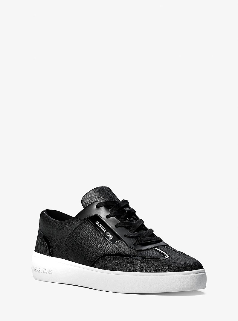 Basket Starr en m&eacute;lange de mati&egrave;res in NOIR | Michael Kors
