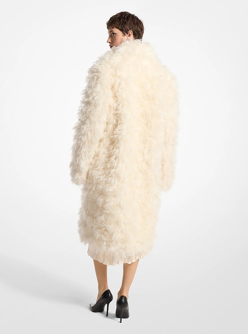 Mohair Coat in IVORY | Michael Kors