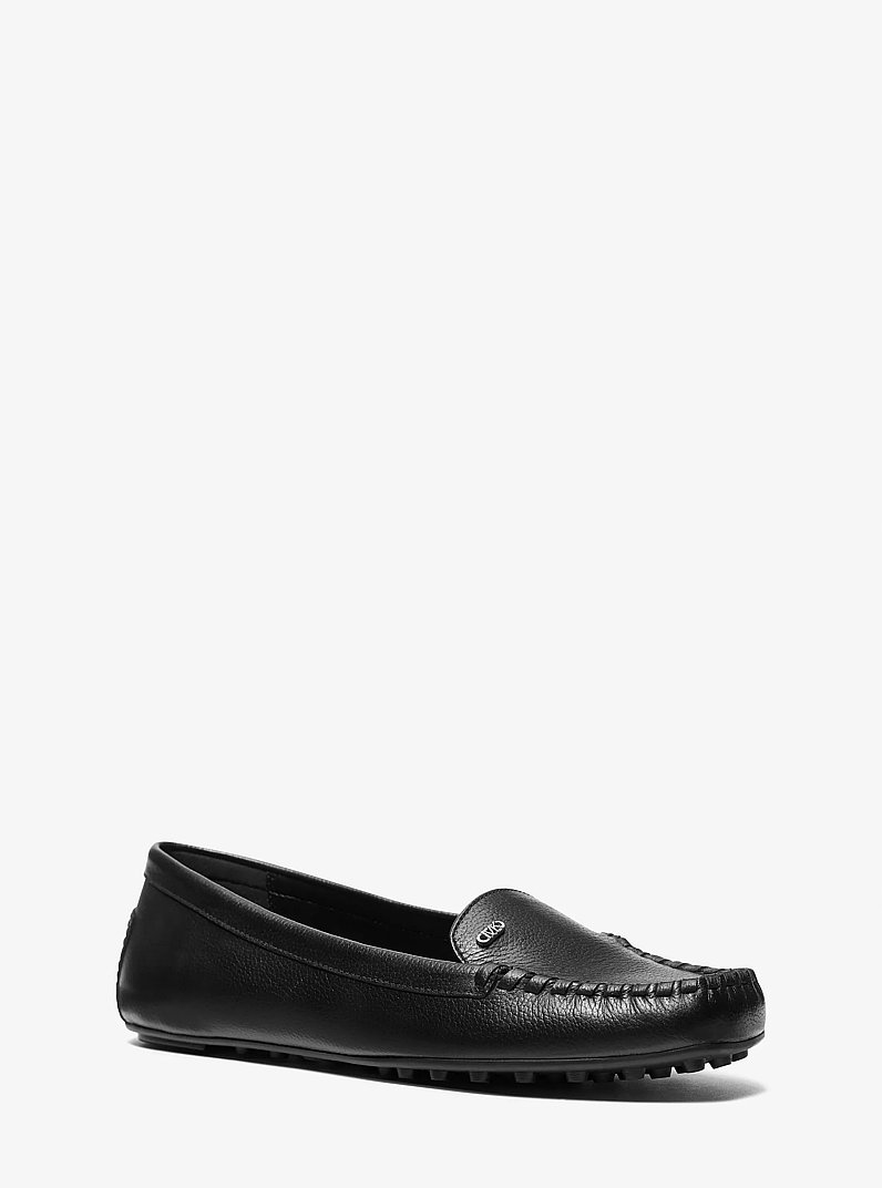 Eve Leather Moccasin in BLACK | Michael Kors