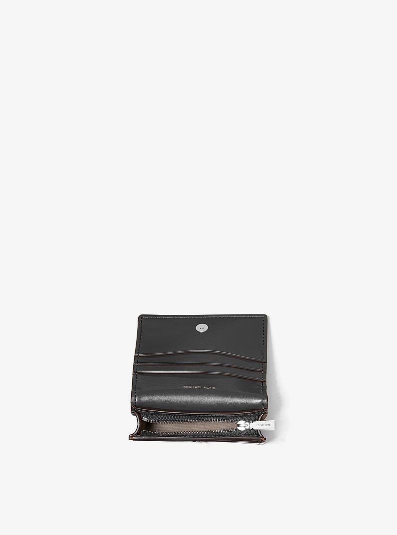 Billetera Hamilton Moderne peque&ntilde;a de piel in NEGRO | Michael Kors