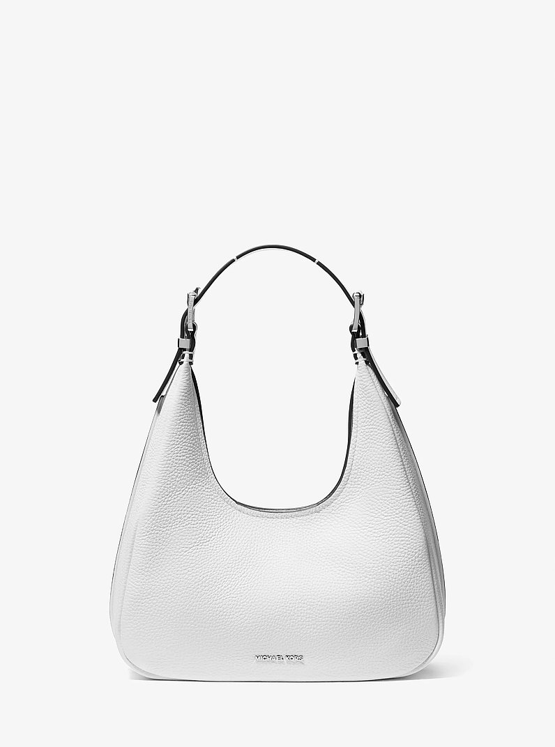 Hobo Bag Nolita Small aus gekrispeltem Leder in OPTIC WHITE | Michael Kors