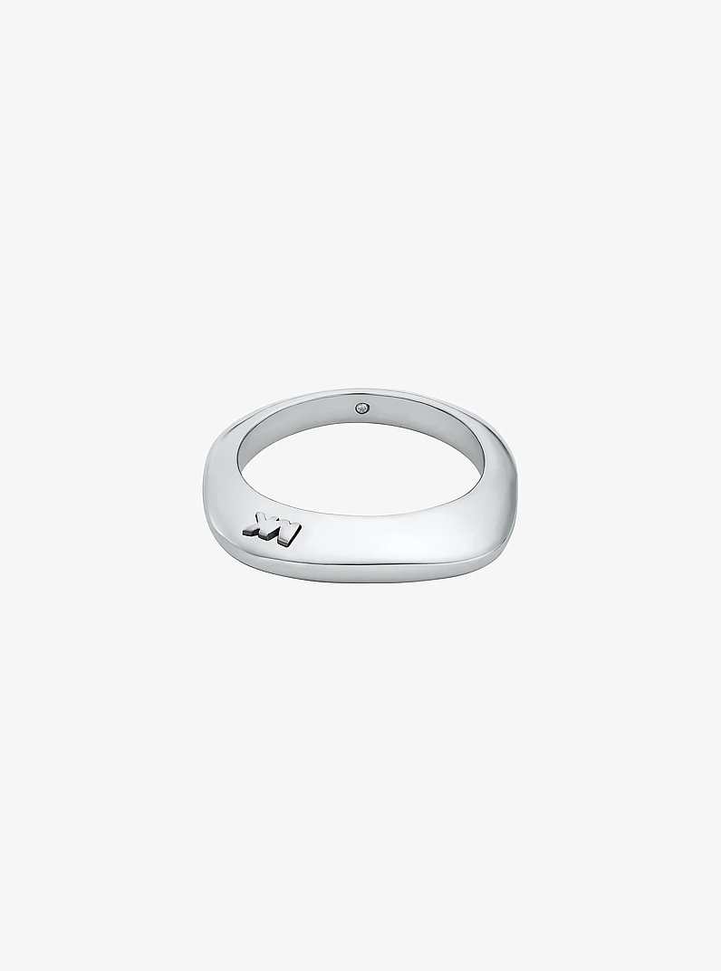 Bague carr&eacute;e in ARGENT | Michael Kors