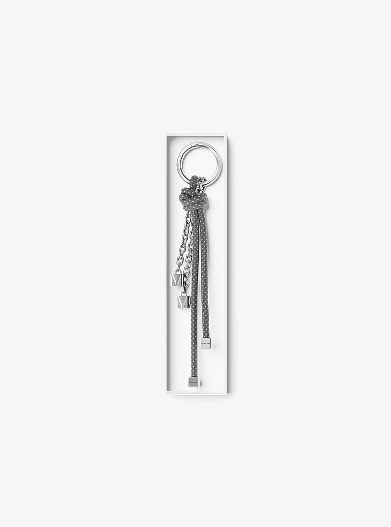 Silver-Tone and Speckled Cord Bag Charm in TEMP&Ecirc;TE | Michael Kors