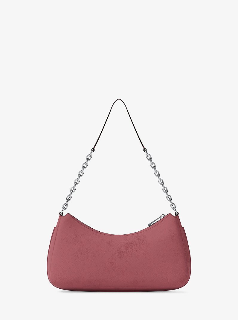 Pochette Nolita media in nabuk con catena in PALISSANDRO | Michael Kors