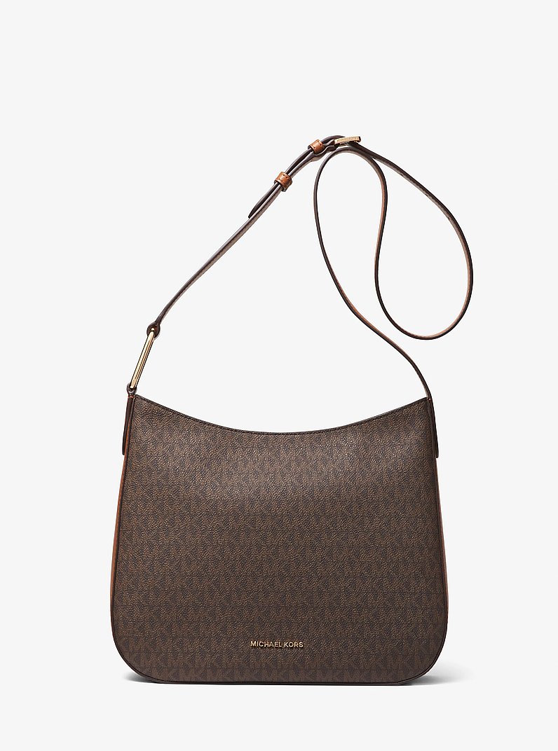 Bandolera Kensington grande con logotipo in MARR&Oacute;N/BELLOTA | Michael Kors