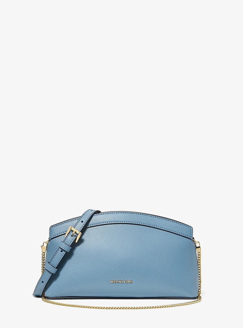 Athena Small Leather Convertible Clutch in CHAMBRAY | Michael Kors