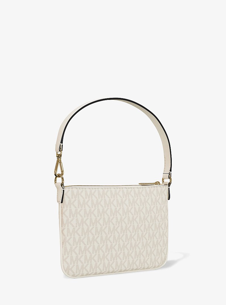 Petite pochette-bracelet convertible Jet Set &agrave; logo Signature in CR&Egrave;ME MULTI L&Eacute;GER | Michael Kors