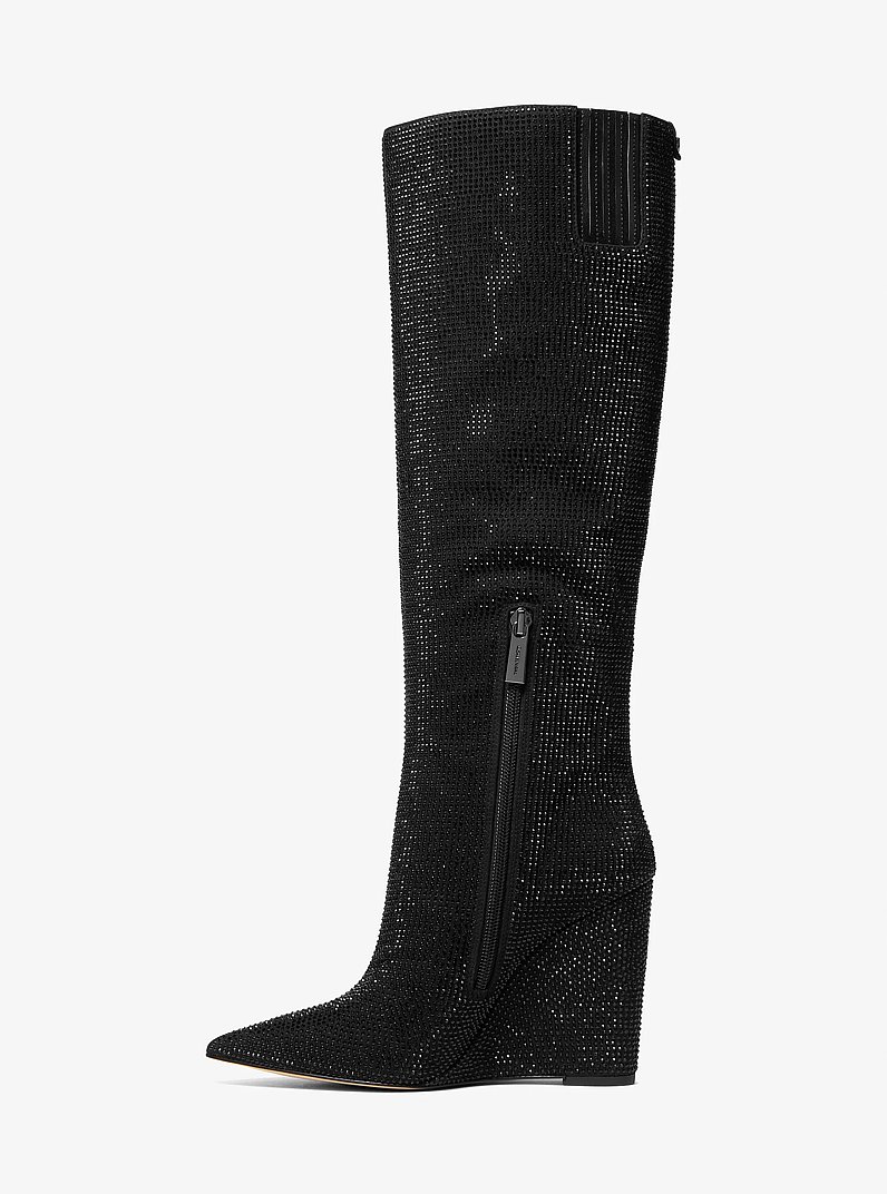 Isra Embellished Wedge Boot
