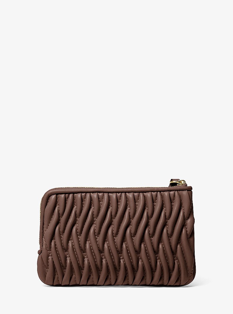 Bolso de pulsera Jet Set Travel peque&ntilde;o con matelass&eacute; in NUEZ MOSCADA | Michael Kors